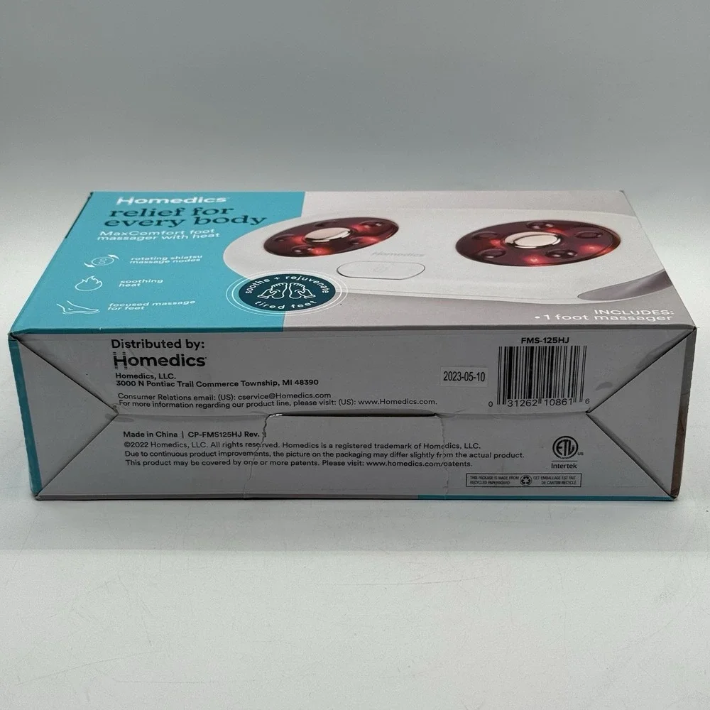 Homedics MaxComfort Therapeutic Shiatsu Foot‎ Massager with Soothing Heat